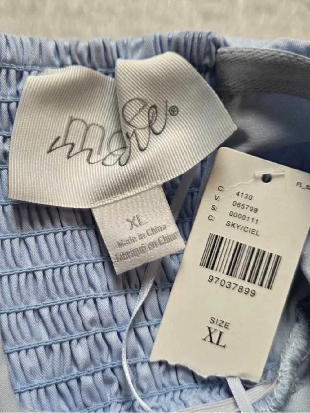 Anthropologie Maeve Light Blue Strapless Midi Dress with Heart Cutouts - Picture 3 of 4